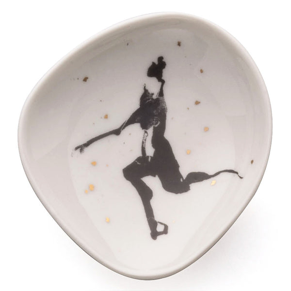 Six porcelain saucers - Women in space 2