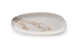 Two oval serving dishes - Enigmatic script set