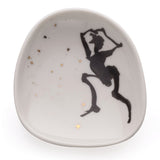 Six porcelain saucers - Women in space 2