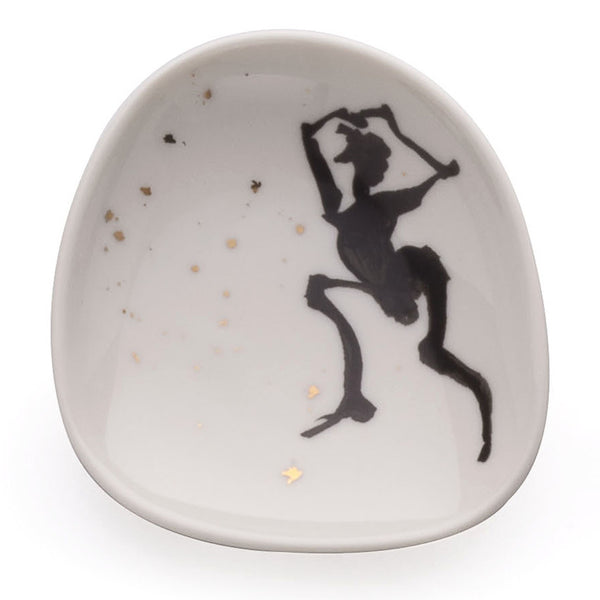 Six porcelain saucers - Women in space 2