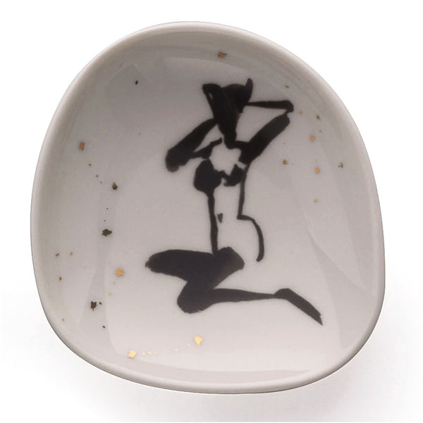 Six porcelain saucers - Women in space 2