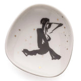 Six porcelain saucers - Women in space 2