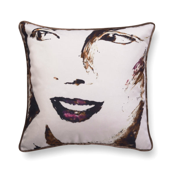 Velvet throw pillow - Big girl 2