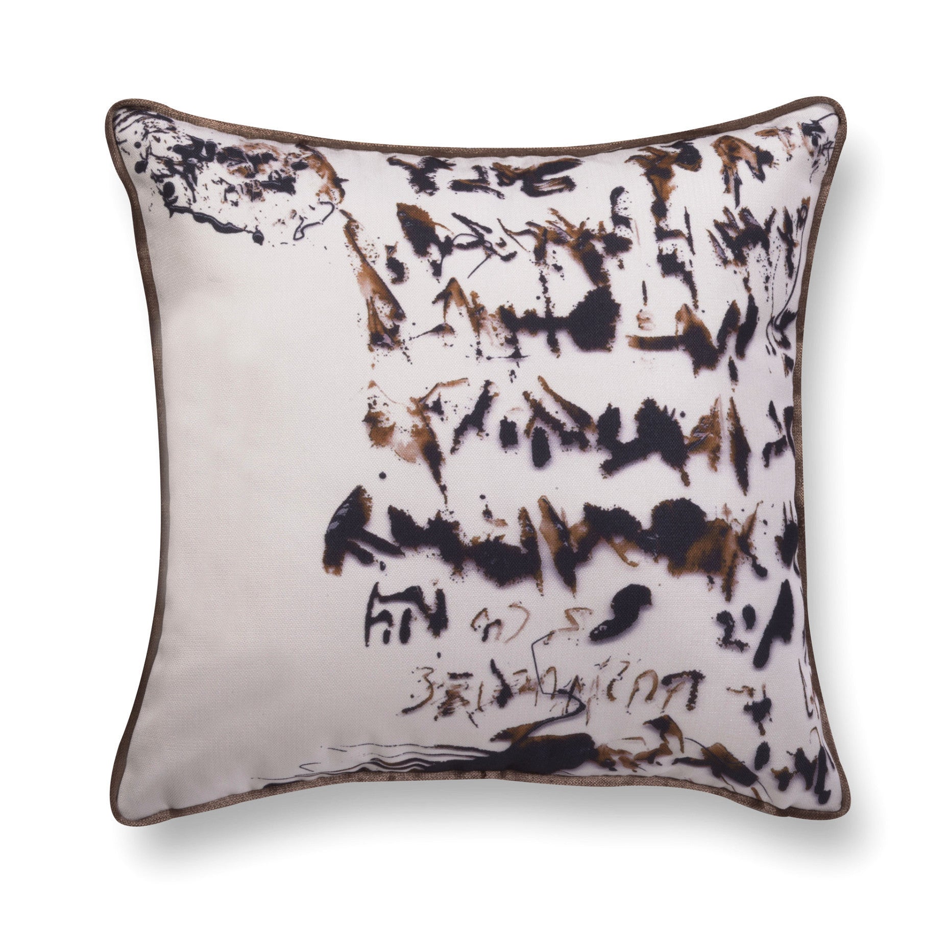 Velvet throw pillow - Enigmatic Script 7