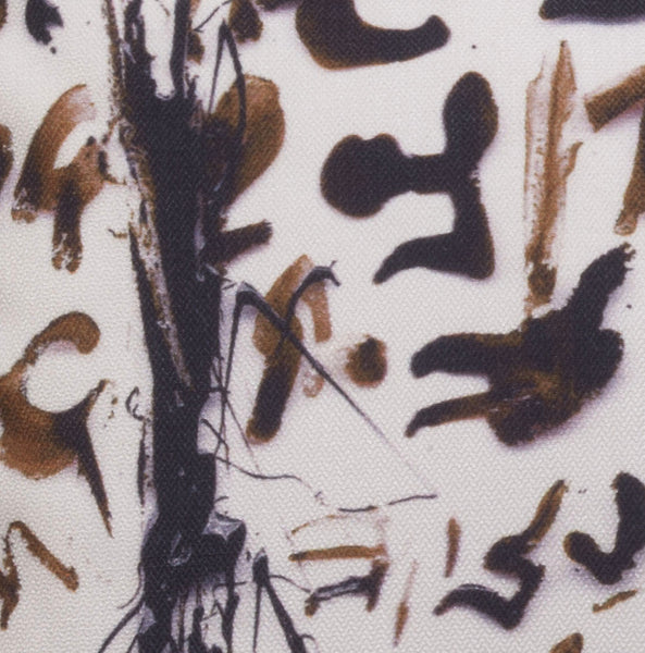 Velvet throw pillow - Enigmatic Script 8