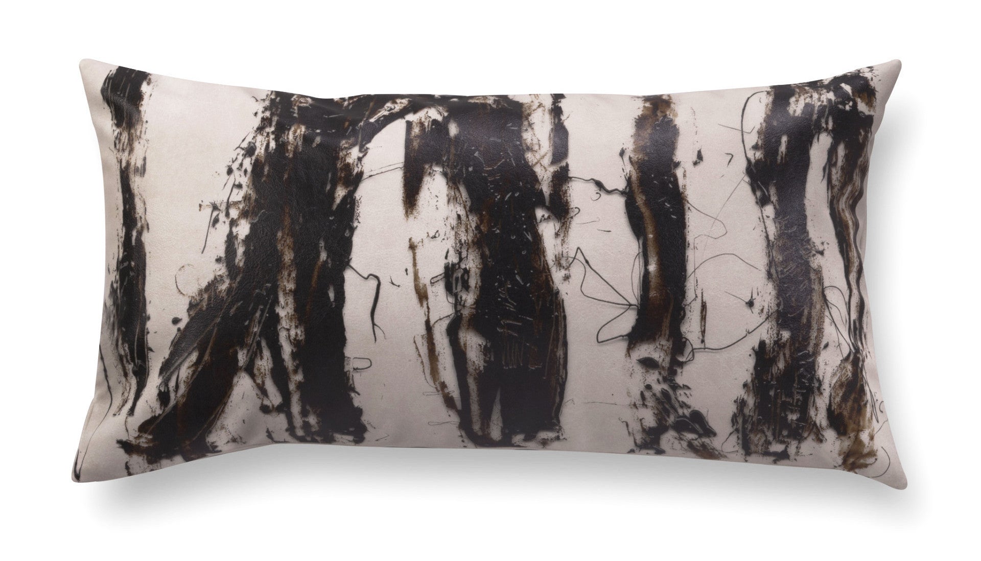 Contemporary rectangle pillow - Enigmatic Script 1