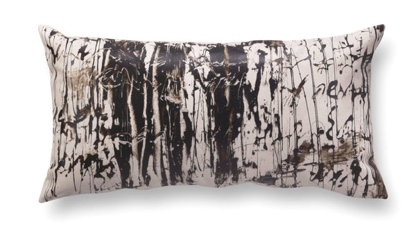Contemporary rectangle pillow - Enigmatic Script 2