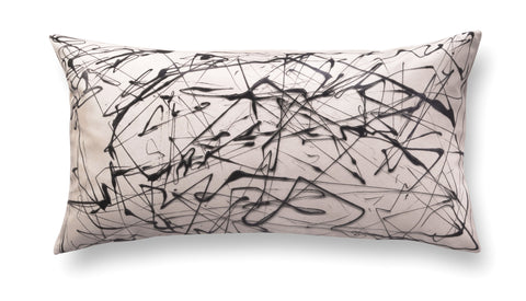 Contemporary rectangle pillow - Enigmatic Script 5
