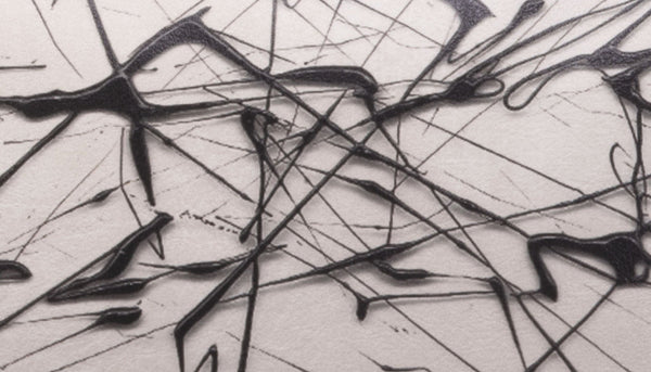 Contemporary rectangle pillow - Enigmatic Script 5