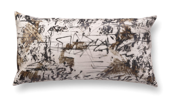 Contemporary rectangle pillow - Enigmatic Script 4