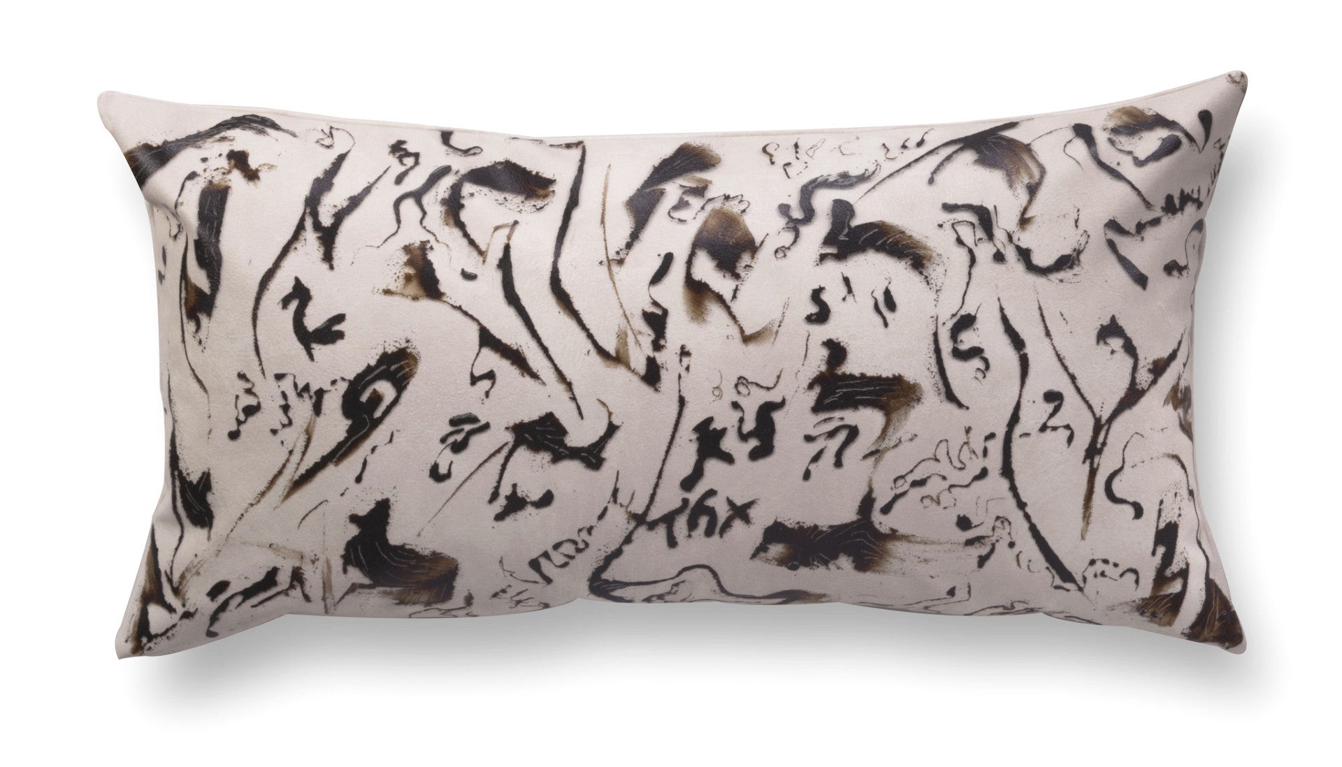 Contemporary rectangle pillow - Enigmatic Script 6