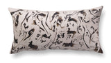 Contemporary rectangle pillow - Enigmatic Script 6