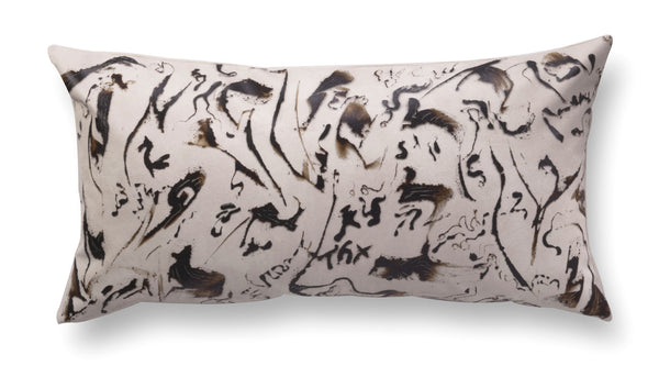 Contemporary rectangle pillow - Enigmatic Script 6