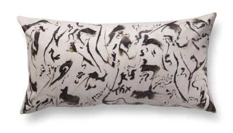 Contemporary rectangle pillow - Enigmatic Script 6