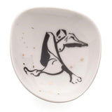 Six porcelain saucers - Women in space 1